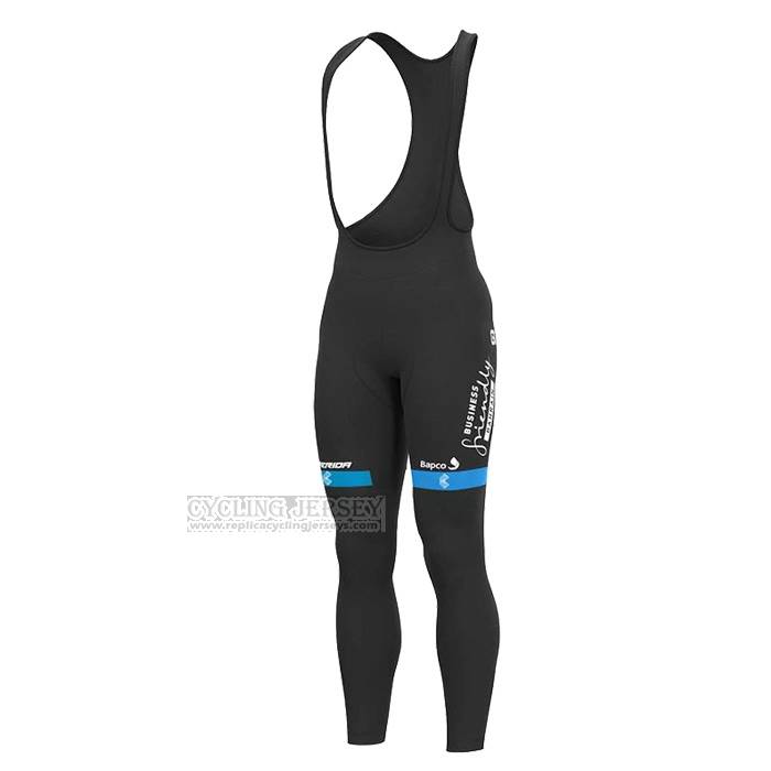 2023 Cycling Jersey Bahrain Victorious Red Black Long Sleeve and Bib Short